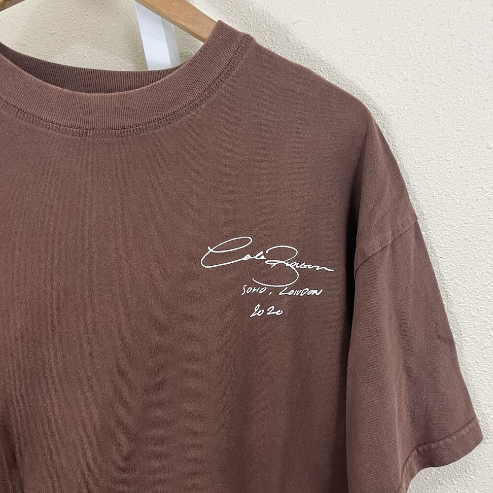 Cole Buxton Soho London 2020 Graphic T-Shirt Men’s M Medium Brown - Picture 2 of 8